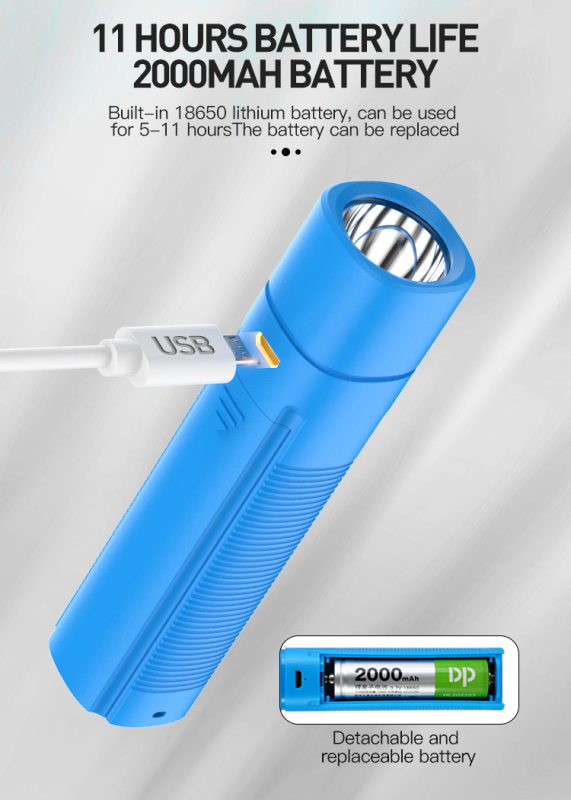 Super Bright Usb Rechargeable Led Flashlight Mini Torch