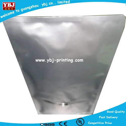 resealable insulated silver zip lock smell proof ziplock aluminium foil bag