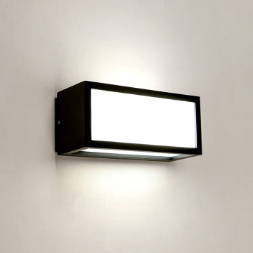 Moderne rechteckige LED -Wandlampe für die rechteckige LED für Veranda und Wohnkultur im Freien