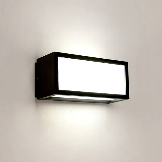 Modern Exterior Rectangular LED Wall Lamp for Porch and Outdoor Home Decor