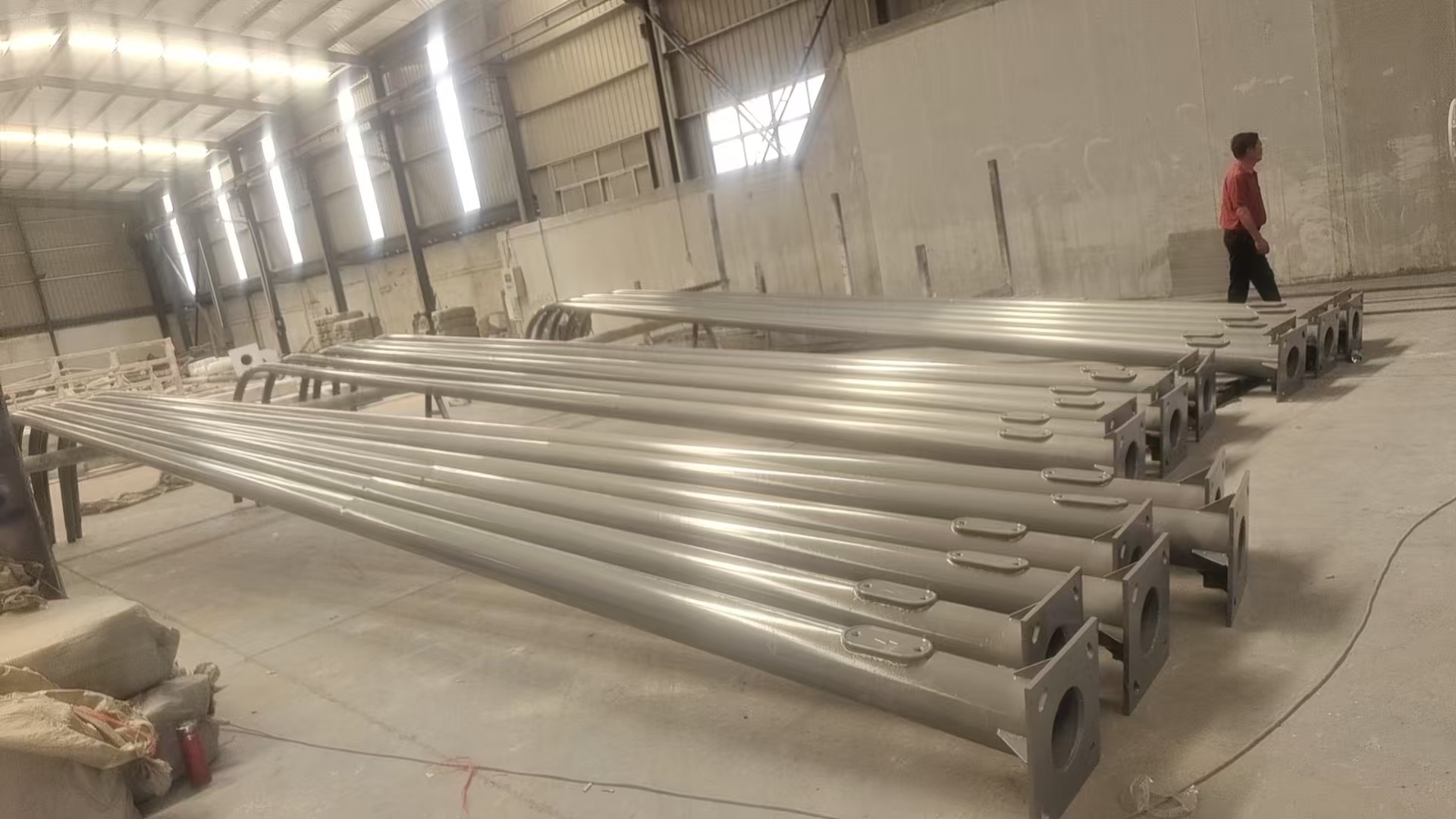 Steel Solar Street Lamp Pole