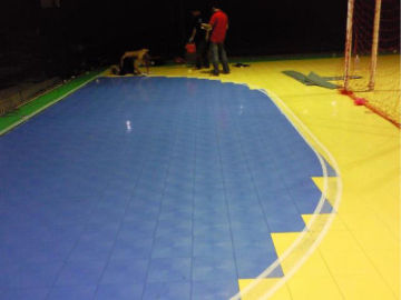 Indoor Soccer Sport Court Floor, Wear Resistance Suspended Modular Futsal Flooring