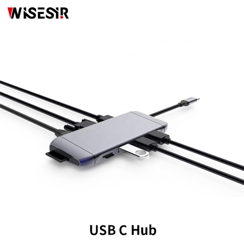 Usb Aux Adapter USB 3.0 TF/SD 1080P VGA Adapter 9 Ports Manufactory