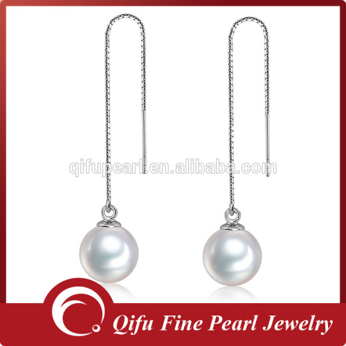 Fashionable18K gold fine jewelry simple pearl earring wire