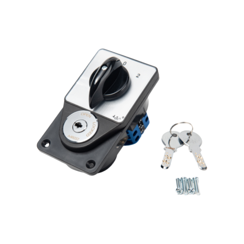 Four-hole universal changeover switch with panel