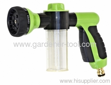 Plastic 8-function Soap Trigger Water Nozzle 