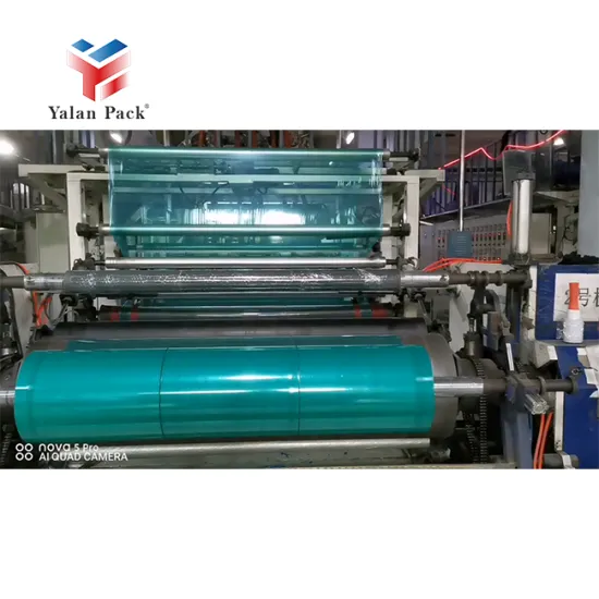 Cyan Lldpe Packaging Giant Roll Industrial Stretch Film