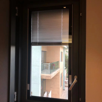 VLIA Aluminium Louvres Magnetik Ganda Roller Blind untuk Windows
