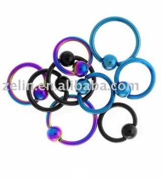 nose ring with triple gems