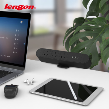 Australian Smart Hidden Power Socket with USB Port - 3-Ways Plug Clamp Charger for Table