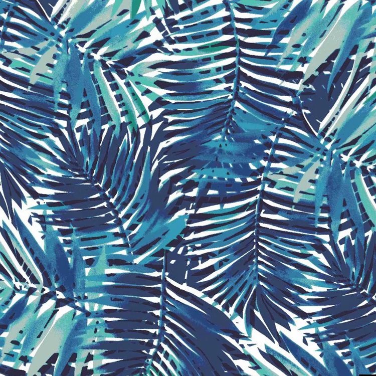 Эластичная трикотажная полиэфирная ткань с цифровым принтом в гавайском стиле