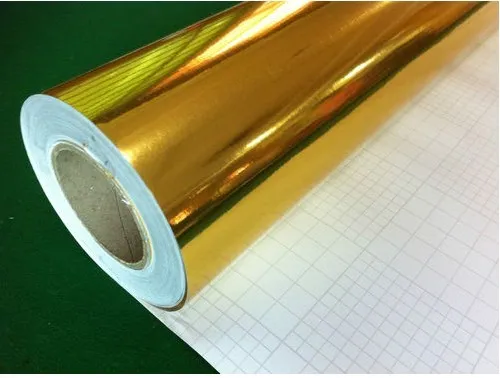 CR1822 gold chrome film pvc film 180mic/backing 220g