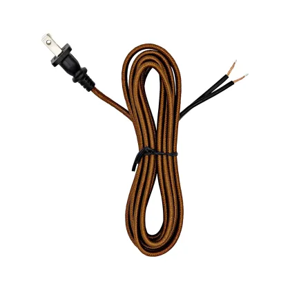 Vintage Lamp Cord: Replacement Lamp Wire with Fabric Cover