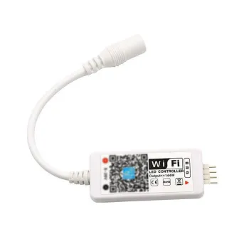 RGB Connector Smart LED Controller with VIFI Remote, Voice Control, Compatible with Alexa, Google Home, Manual Switch - MagicHome MANUAL SWITCH" 

However, to make it more concise and SEO-friendly, you might consider:

"MagicHome RGB LED Controller with V