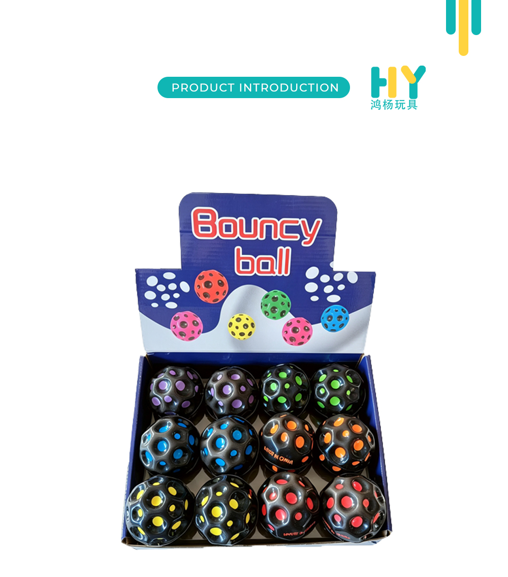 Black Base Color Dot Cave Bounce Balls X