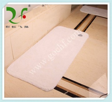 5 star standards 100% cotton white embroidery hotel mat bath mat