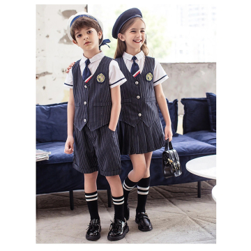 AOSHI School uniform kids blue uniform school kids school cardigan uniform