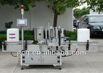 TS-150 double-side labeling machine for Oil kettle/ Lube drum/ Diesel barrle