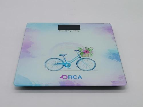 bycicle design tempered glass personal weighing balance