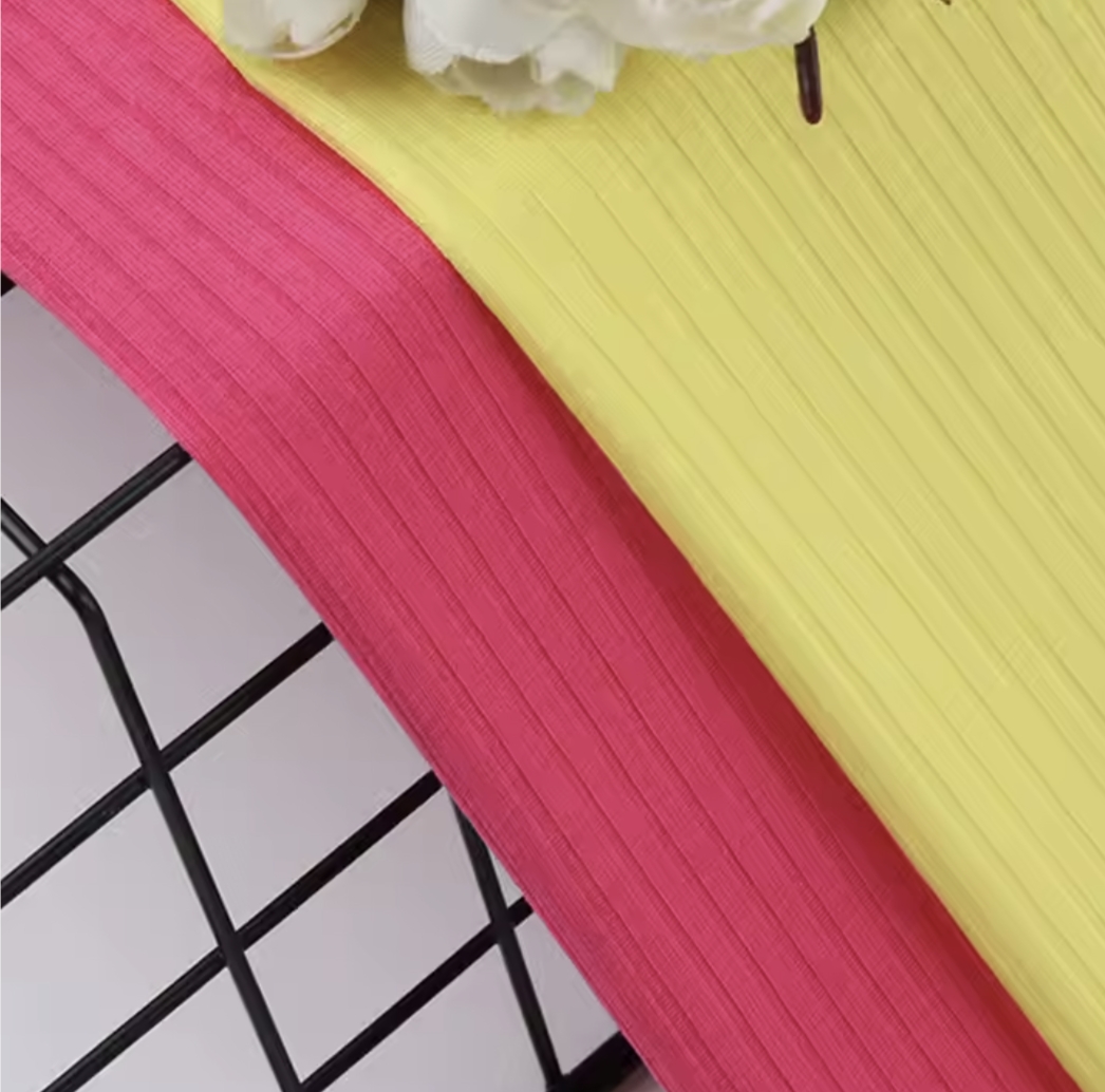 Polyester Spandex Rib Fabric