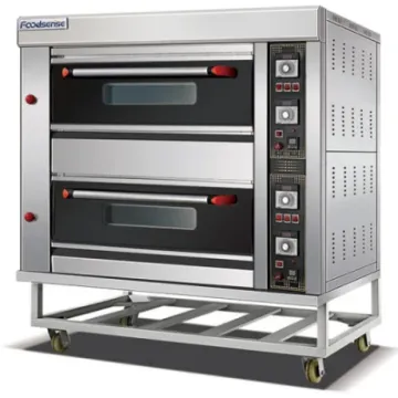 Professional Free Standing Small Baking Oven 2 Deck 6 Tray Baking Deck Oven