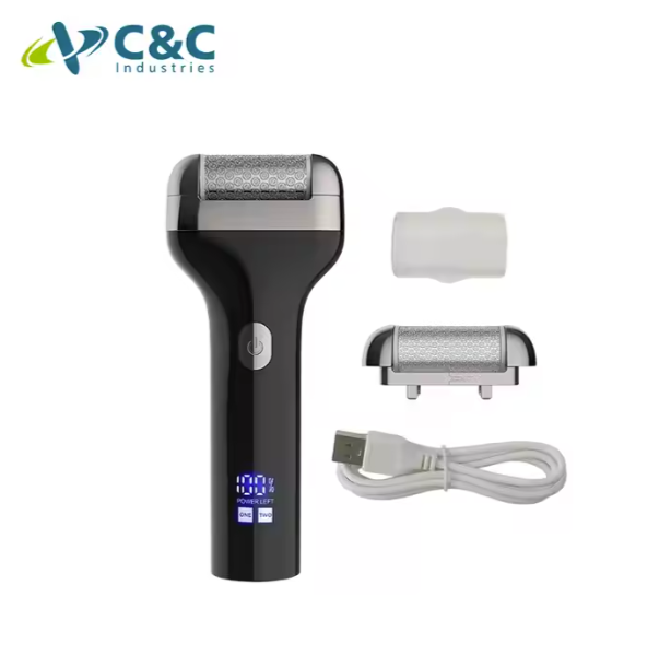 Rechargeable Foot Grinder with LCD display Callus Remover Foot File Hard Skin Remover Skin Cleaning White Foot Care Tool