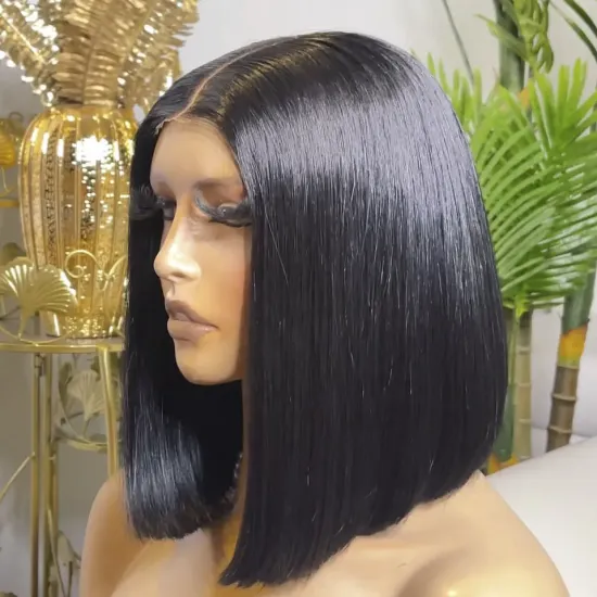 Virgin Cuticle Aligned HD Lace Front Wig - 100% Glueless Full Lace Indian Hair Wigs