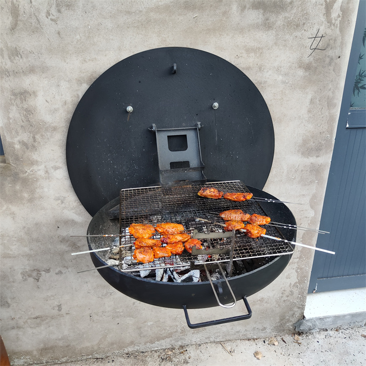 Grilles de barbecue en acier Corten en plein air