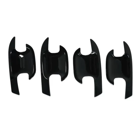 Gloss Black Rear Door Handle Bowel Cover for Ford Ranger 2022-2023 (4Pcs)