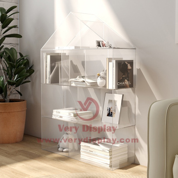 Custom home plexiglass book display furniture