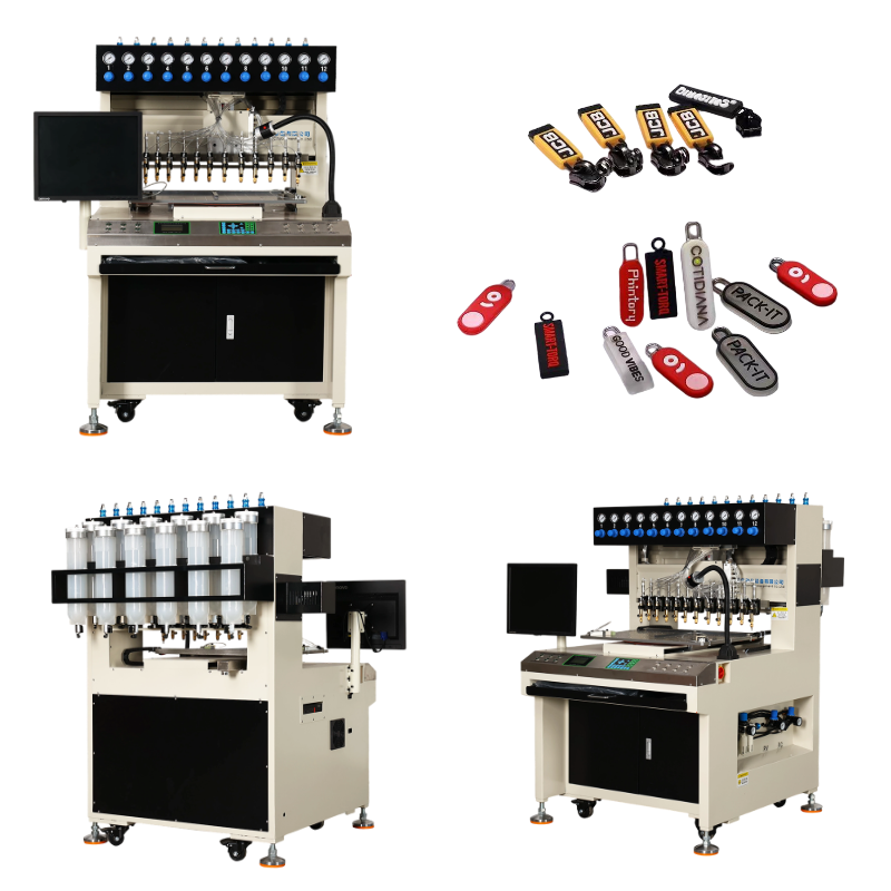 12 colors zipper puller making machine