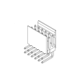 2.54mm Pitch Dual Row 90 ° Wafer AW2549RB-2xnp