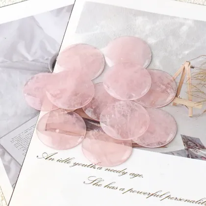 Rose Quartz Round Shape Natural Pink Quartz