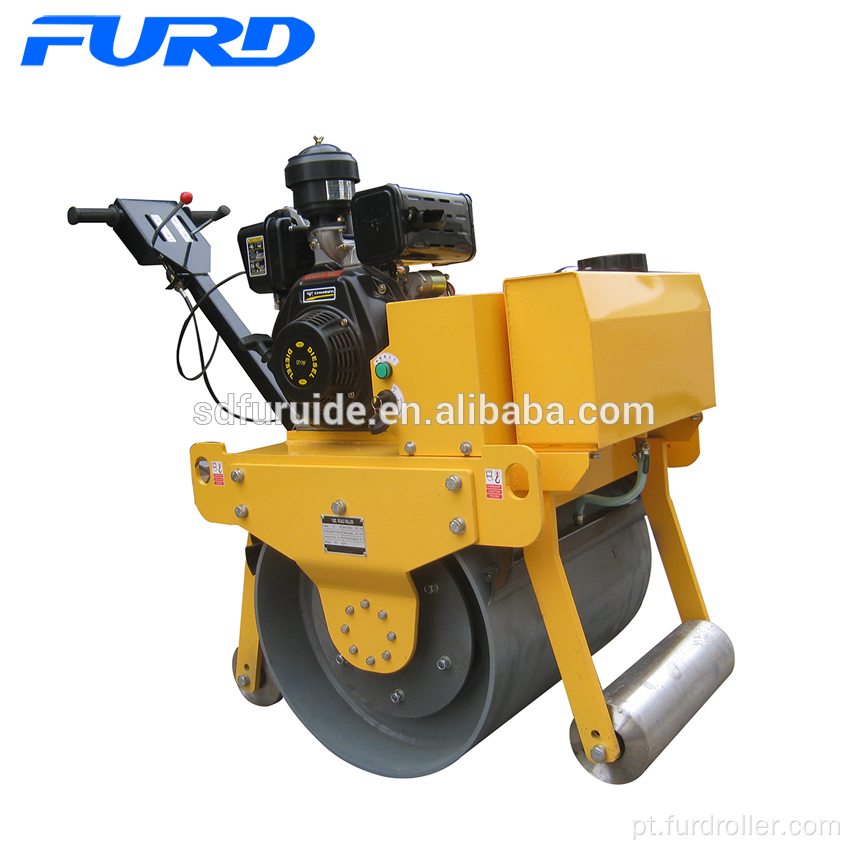 Compactador de rolo de estrada de mão de bebê de tambor de 500 kg (FYL-700C)