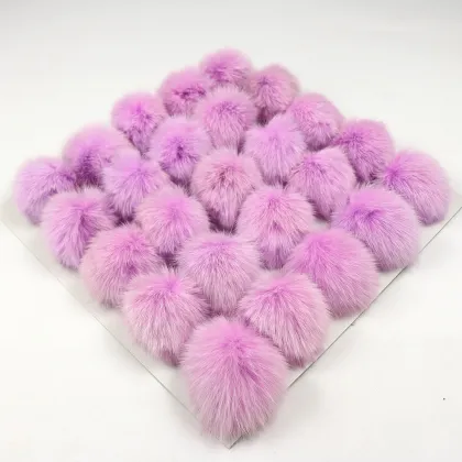 DIY Accessories Real Fox Fur Pompom Fox Fur pom poms