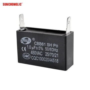 Sunchonglic 450V AC 1UF Gas Water Heater Capacitor for Sale