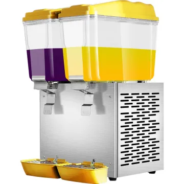 Commercial 2-cylinder single cooling mixing type beverage  machine juice dispenser machine warm&cool blending machine