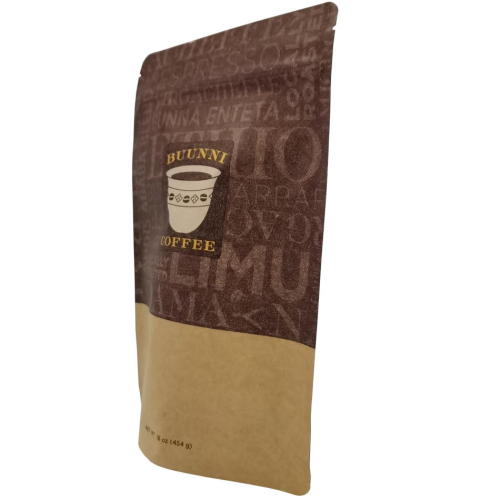 Resealable Paper Food Grade Coffee Bean Custom Packaging