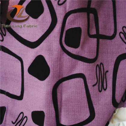 Alba design flocking fabric