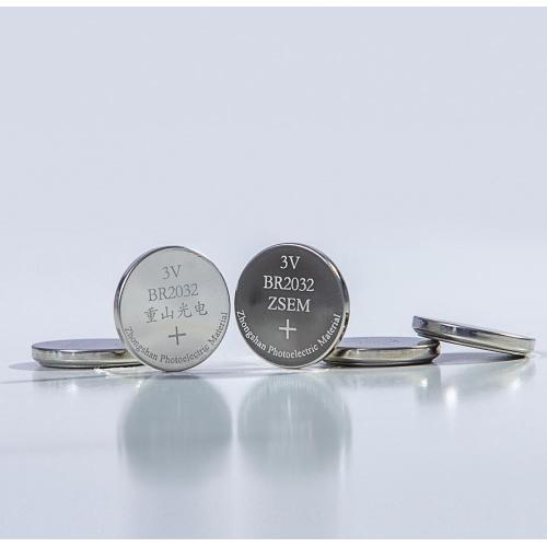 Button Lithium-fluorocarbon Battery Li-CFxn models of BR2032