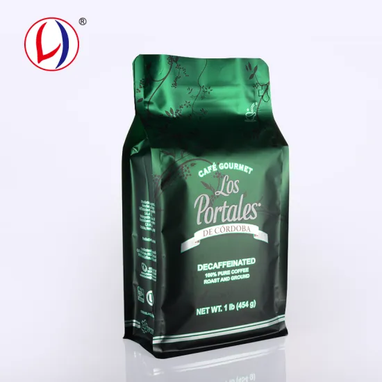Flat Bottom Zipper Vacuum Coffee Pouch