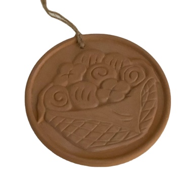 Custom Embossed European Terra Cotta Bread Warmer