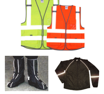 Reflective film for occupational safety clothing