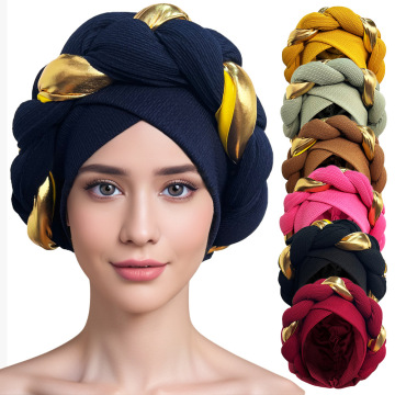 Twisted Color Block Ethnic Headband for Women