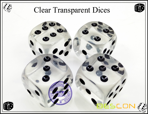 Clear Transparent Dices