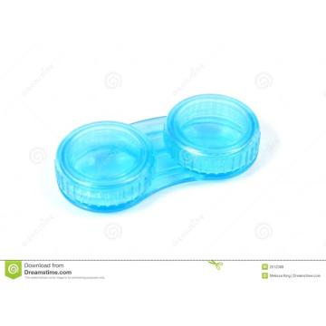 Blue contact len plastic housing