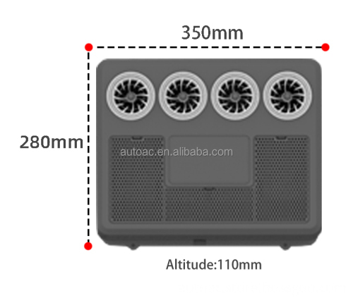 2000W Solar Aire Acondicionado for Trucks - 12V/24V Rooftop AC