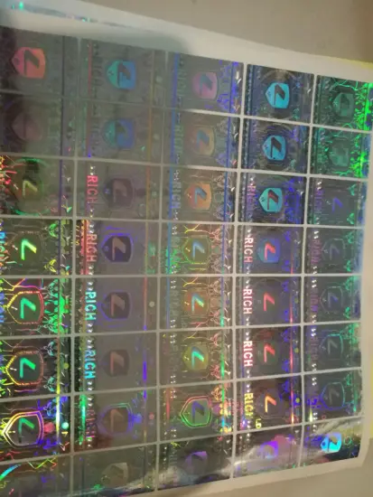 security Self-adhesive Serial Number hologram Stickers high quality