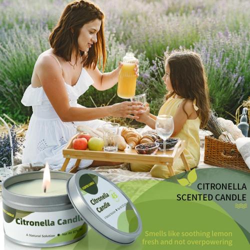 Outdoor Citronella Candles Custom Natural Soy Wax Scented Outdoor Citronella Candles Manufactory