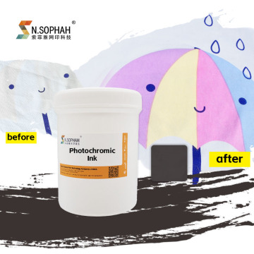 Special High Fastness Garment Printing Change Color Ink - Photochromic Ink Screen Printing